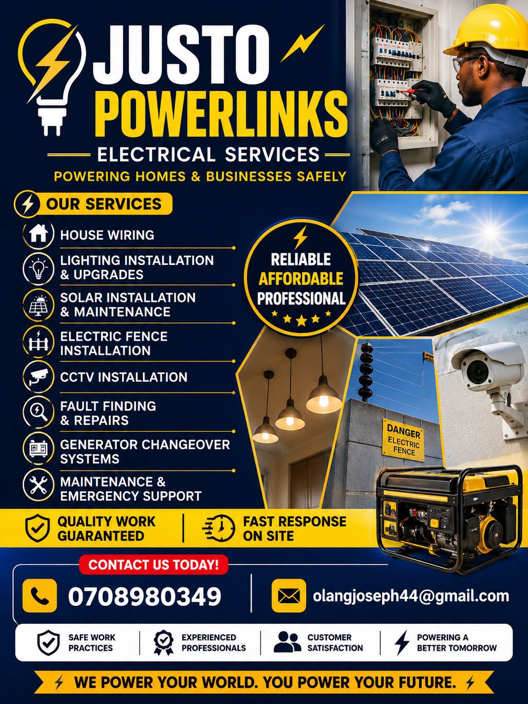Justo Powerlinks Electrical Services